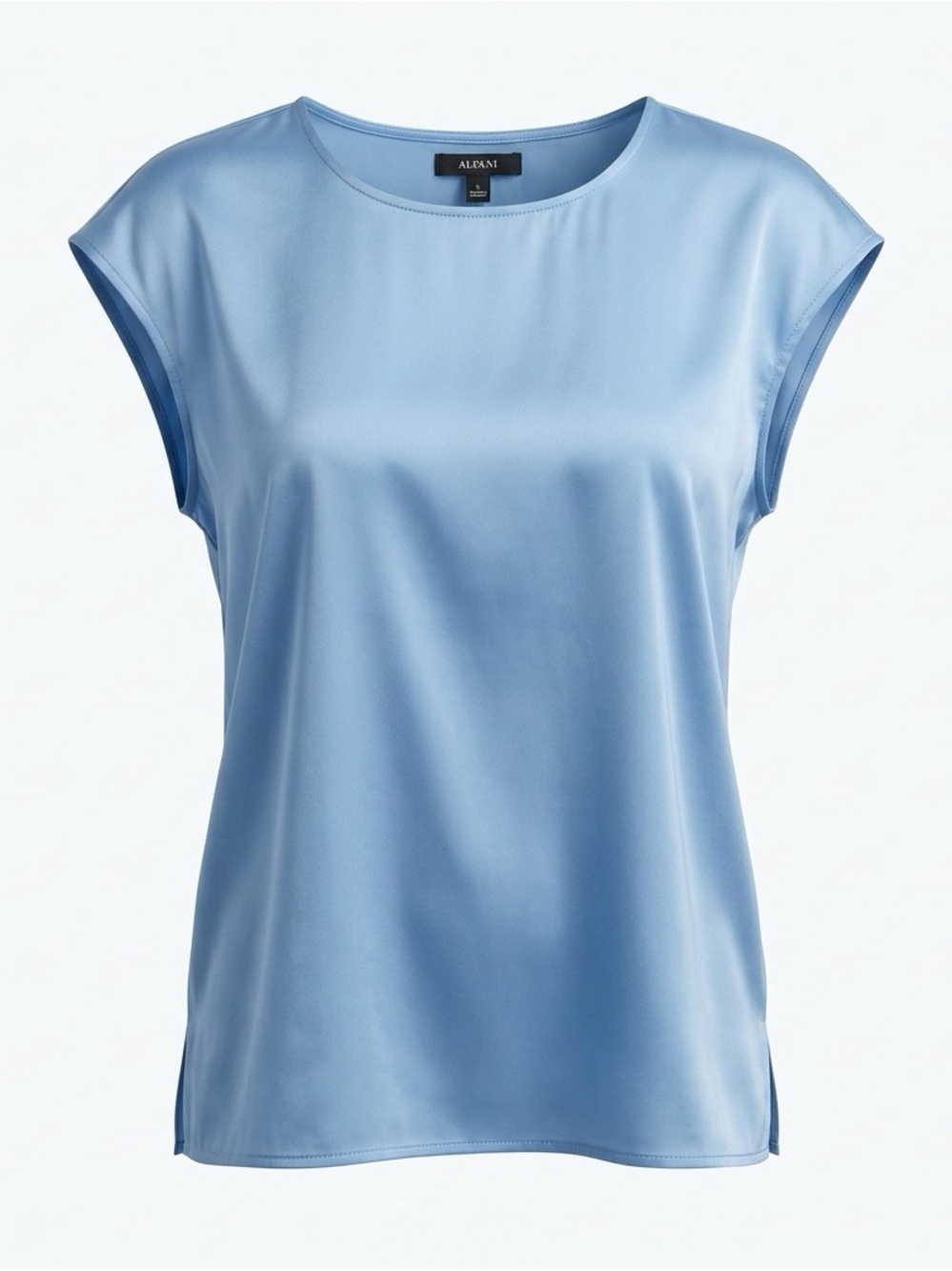 Alfani Soft Blue Cap-Sleeve Shell